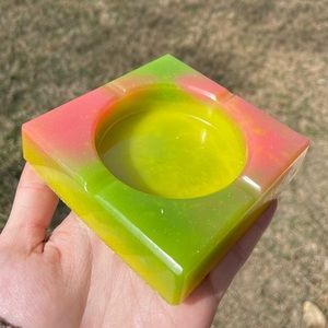 Hand Made Resin Tray or Ashtray
